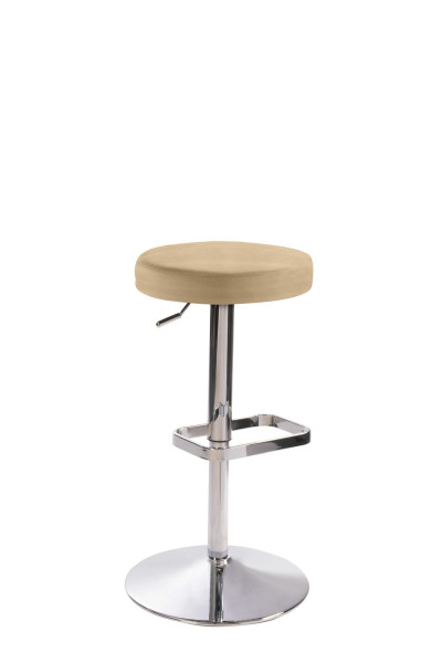 Mayer Sitzmöbel , structure chromée, siège rembourré, beige, 1200_01_30488