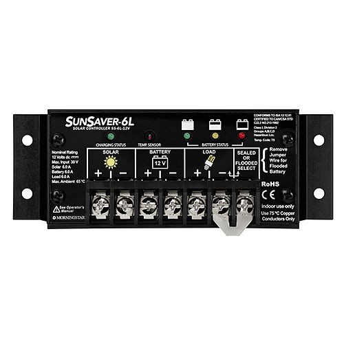 Contrôleur de charge solaire Morningstar Sunsaver SS-6L 12V, 321136