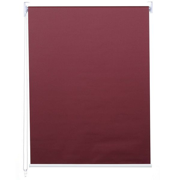 Store à enrouleur Mendler HWC-D52, store de fenêtre à tirage latéral, protection solaire 90x230cm occultant opaque, bordeaux, 63429