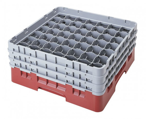 Panier de lavage Cambro 49 compartiments Camrack®, canneberges 17,4 cm, lot de 3, 49S638416