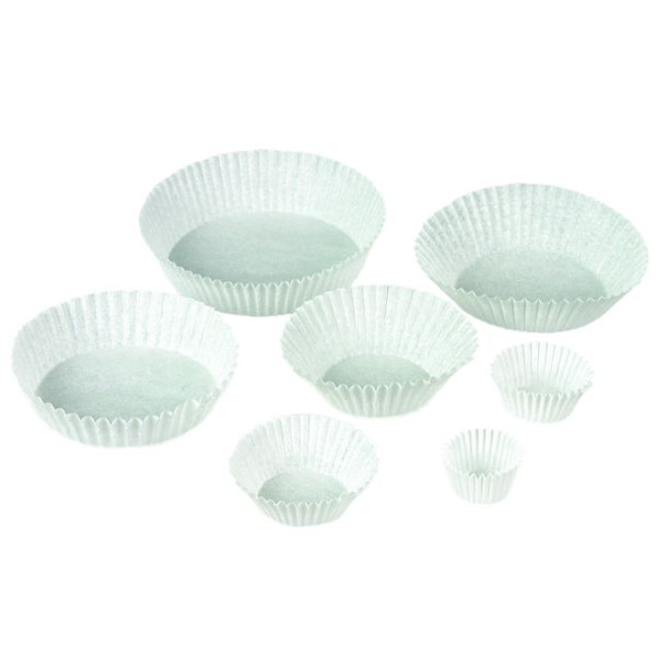 Capsules pâtissières Schneider, substitut de parchemin, résistantes à la cuisson, blanches, paquet de 1000, 40 mm, 122065