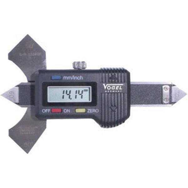 Jauge de cordon de soudure numérique Vogel Germany, avec sortie de données RS 232 C, 0 - 20 mm / 0 - 0,8 pouce, 474410