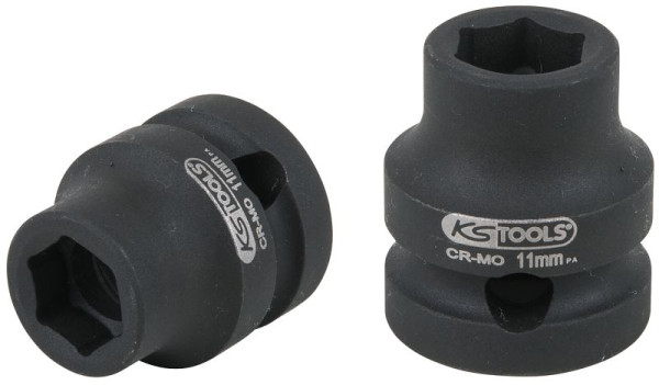 KS Tools Douille à chocs hexagonale 1/2", extra courte, 11,0 mm, 515.0057