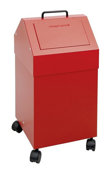 tri des déchets contondants 45, mobile, RAL 3000/3000, 45 litres, 630-045-2-0-300