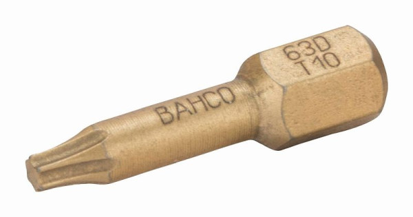Embouts Bahco 1/4", 25 mm, diamant, Torx®, T 10, paquet de 5, 63D/T10