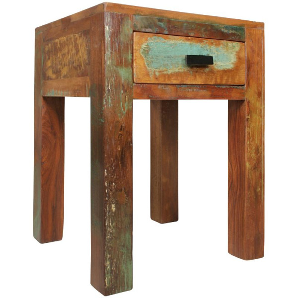 Table de chevet Wohnling Calcutta 40 x 40 x 55 cm, WL5.074