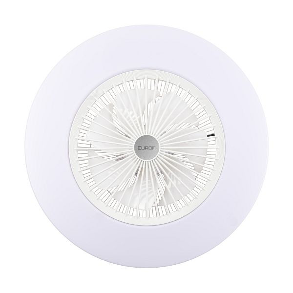 Ventilateur de plafond Eurom LRC blanc, qualité supérieure, compact, 385281