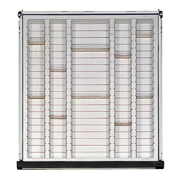 ANKE insert à 5 cavités en plastique; pour tiroir 500 x 540 mm (LxP); à partir de la hauteur avant 90 mm; avec 10 compartiments, 903.072