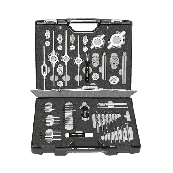 MATADOR jeu d'outils de filetage PRO, 61 pièces M3 - M12, 0766 9610
