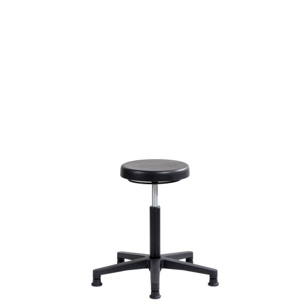 Tabouret de travail SOFAME ERGOLINE avec patins, hauteur d'assise 47-67 cm, piètement polyamide, W050110010