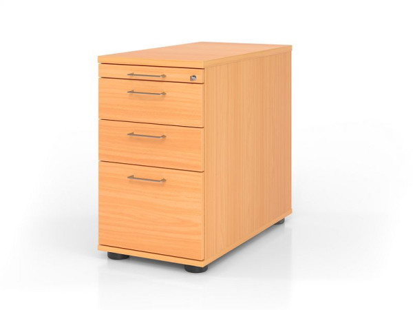 Conteneur sur pied Hammerbacher SC40 BS, profondeur 80, corps : hêtre / façade : hêtre, 42,8 x 72 - 76 x 80 cm, 1/3/3/6 HE, VSC40/6/6/BS