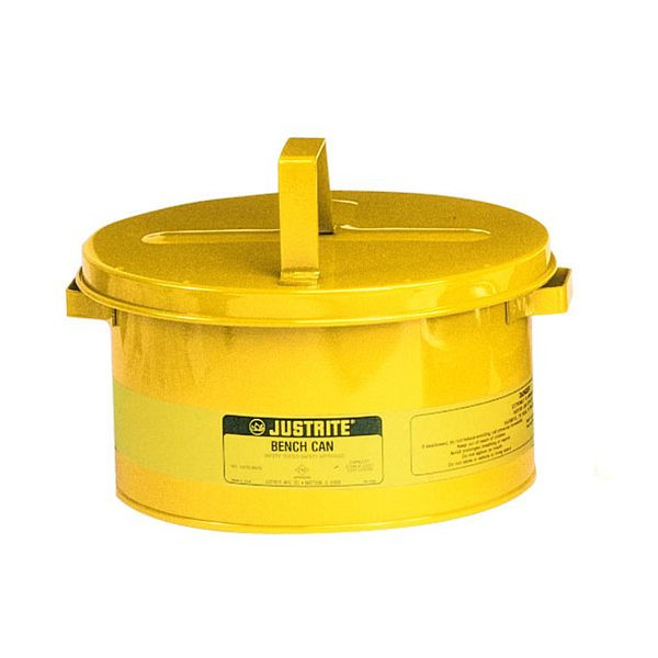 Boîtes de banc de sécurité Justrite 1007, 29,2 cm x 14,9 cm, jaune, JUT10578YL
