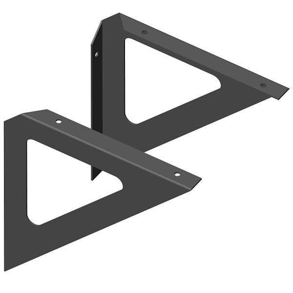 Système d'éléments DECOCONSOLE TRIANGLE, 190x190 mm, NOIR, UE: 20 pièces, 10900-00002