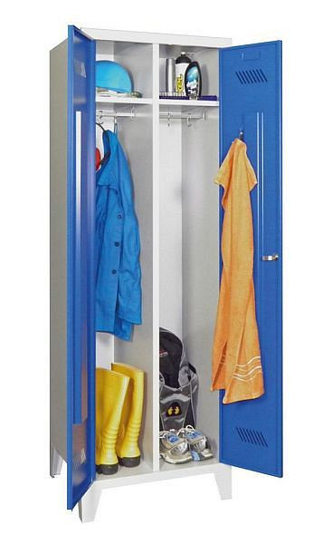 PAVOY Armoire-penderie avec pieds - 2 portes - verrouillables ensemble, 20201-213-331