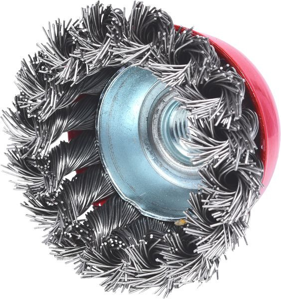 KS Tools Brosse coupelle en fil d'acier inoxydable 0,5 mm, diamètre 65 mm, 340.0025