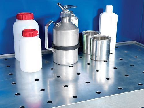 DENIOS insert en tôle perforée, galvanisé pour CS 104-A, 202138