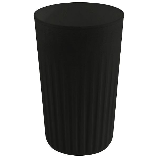 Gobelet réutilisable APS -TO GO-, Ø 8,5 x 13,5 cm, 400 ml, polypropylène, noir, avec came d'empilage (sans couvercle), paquet de 48, 66913