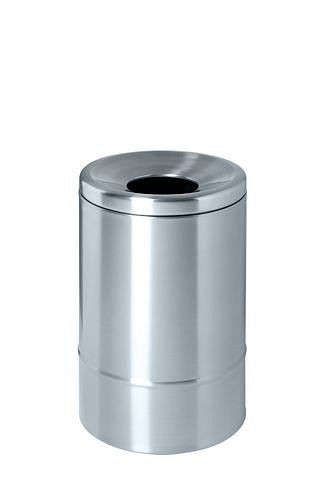 DENIOS Corbeille à papier auto-extinguible, 30 litres, inox, 172-149