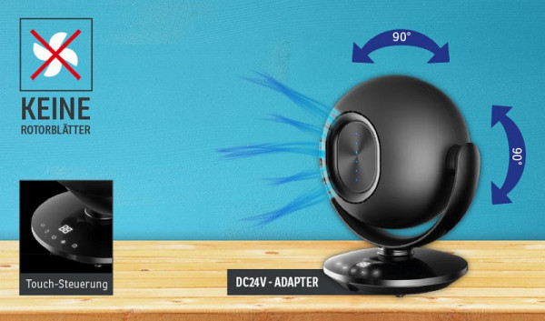 Sonnenkönig VIENTO - ventilateur de table, 26 W, 30,9 x 34 x 24 cm, 10502211