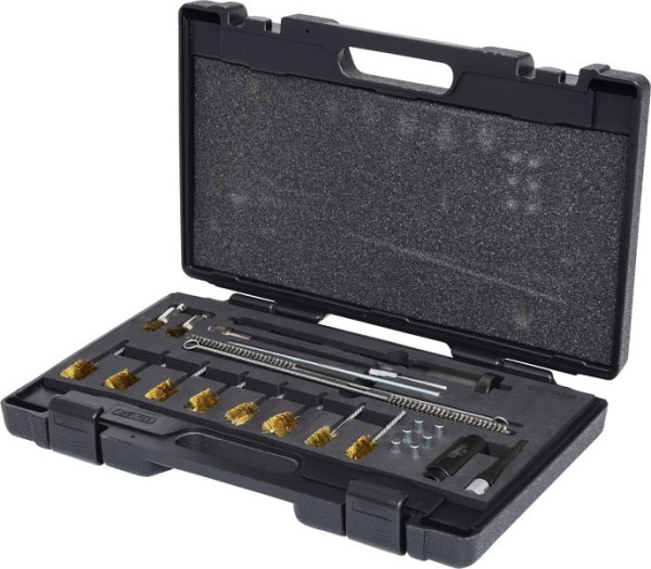 KS Tools kit de nettoyage d'arbre d'injecteur, 23 pièces, 152.1370
