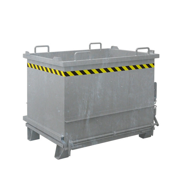 Conteneur de matériaux de construction industriels Eichinger avec fond rabattable, 1000 kg, 300 litres galvanisé à chaud, 20350400002000