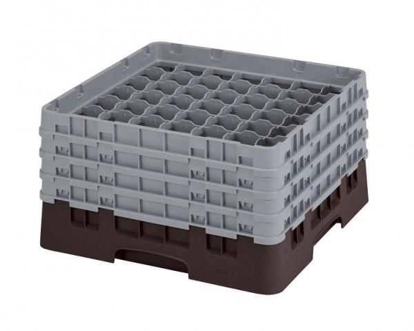 Panier de lavage Cambro 49 compartiments Camrack® 21,5 cm Marron, lot de 2, 49S800167