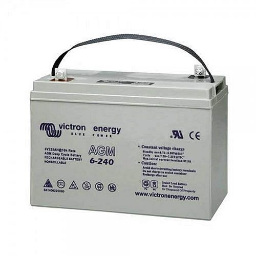 Batterie Victron Energy AGM à décharge profonde 6V/240Ah, 2-67-012175, BAT406225084