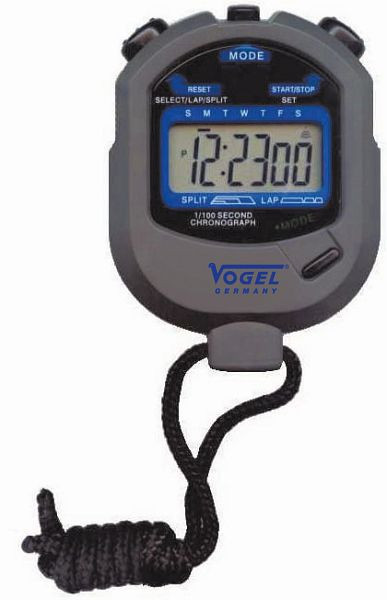 Chronomètre numérique Vogel Germany, IP54, avec commande à 3 boutons, plage d'affichage : 9 heures / 59 minutes / 59 secondes, 580505