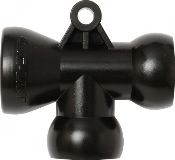 Loc-Line T-Stück schwarz, VE: 2 Stück, L51825S