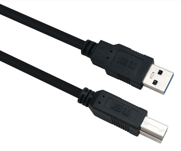 Câble de connexion Helos, USB 3.0 fiche A/fiche B, 1,0 m, noir, 288328