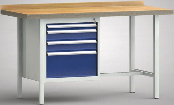 Etabli standard KLW - 1500 x 700 x 840 mm L x P x H, WS116N-1500M40-E7021