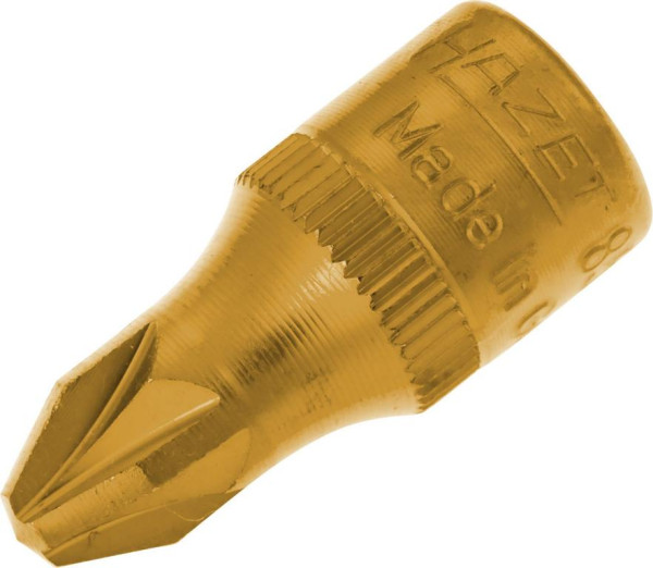 Douille tournevis Hazet, carré creux 6,3 mm (1/4"), profil Pozidriv PZ, PZ3, 8507-PZ3