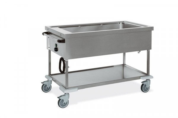 CHARIOT ETERNASOLID BAIN MARIE "MONSUN", 2 x 1/1 GN, bac indivise, ES7360