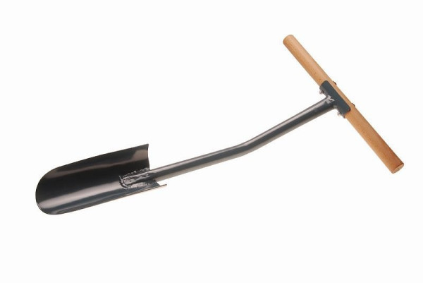 Bêche Bahco avec lame en acier trempé pour planter des plantes à racines nues, acier tubulaire avec manche en bois, 800 mm, 3426