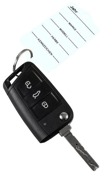 Porte-clés Eichner, blanc, UE : 200 pièces, 9219-00215