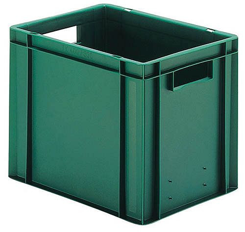 Caisses gerbables de transport Bedrunka+Hirth, rouge, dimensions en mm (LxPxH) : 400 x 300 x 270, 074000201