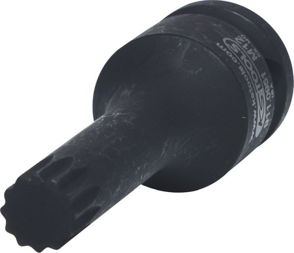 KS Tools Douille à chocs 1/2", multi-dents, longue, M12, 911.0951