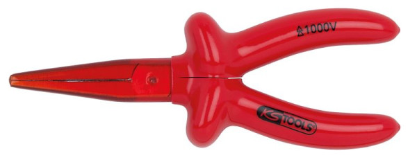 KS Tools Pince à bec plat Langbeck 1000 V, 160 mm, 117.1716