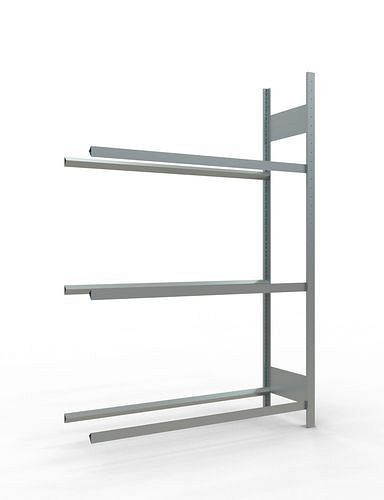 Rack à pneus Schulte, champ supplémentaire, 3 niveaux de stockage, largeur du compartiment 1300 mm, 1306 x 436 x 2000 mm, 278848