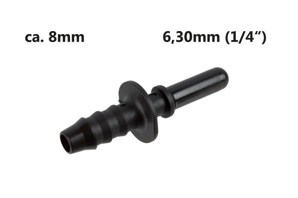 Connecteur mâle Stahlmaxx SAE 6,30 (1/4") sur câble 8 mm, XXL-116733