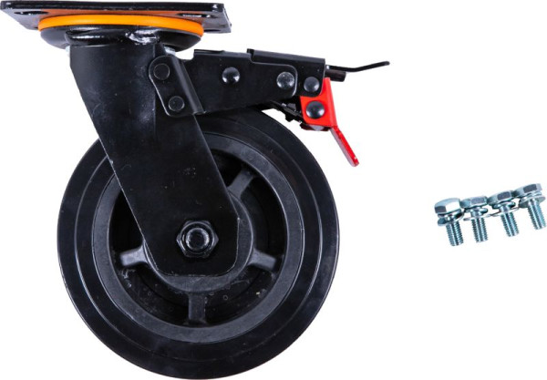 Roulette pivotante KS Tools pour chariot d'atelier P45 avec vis, 873.7014-R012P