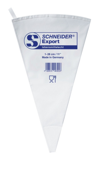 Poche à douille Schneider, 1-28 cm, "Export" en bleu, soudée, 350081