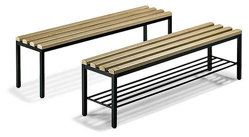 Bedrunka+Hirth Banc sur pied, sans étagère à chaussures, 1500 x 353 x 420 mm, 06.51.000