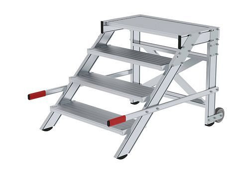 Plate-forme de travail mobile Krause, en aluminium, 4 marches, largeur de marche 800 mm, 274512