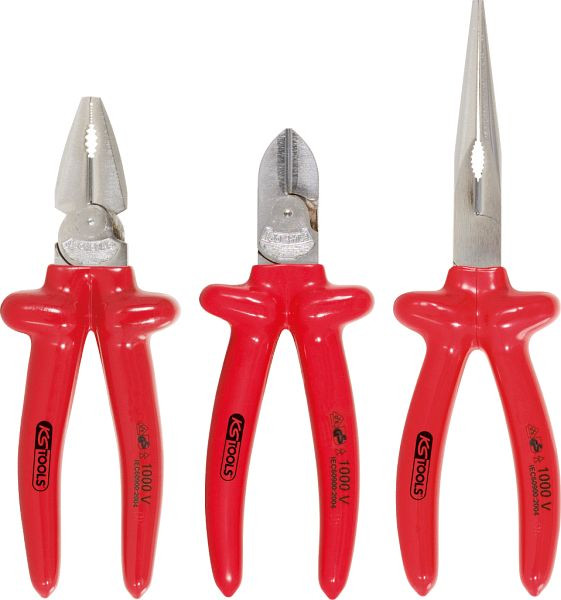 Jeu de pinces KS Tools 1000V, 3 pièces, 117.1710