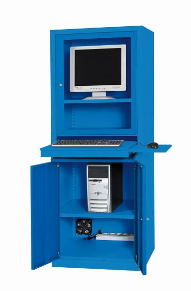 Armoire informatique SOFAME AIC500 L650 x P 550 x H 1750 mm, gris clair RAL 7035, W040010001GC