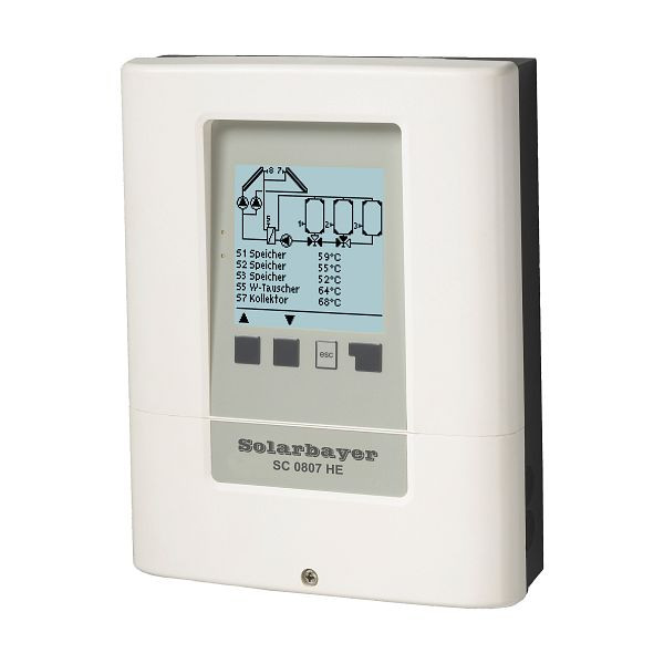 Régulateur solaire Solarbayer SC 0807 HE, 430022300