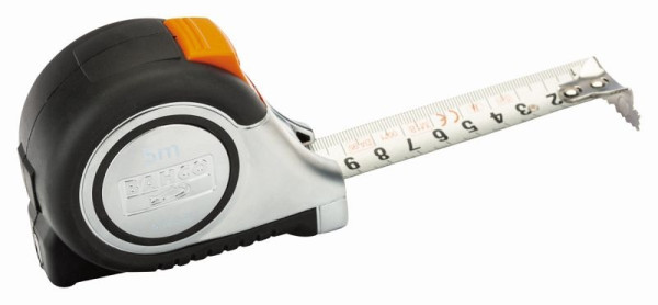Mètre à ruban Bahco 5 m métrique + pouce pointe magnétique à verrouillage automatique MTS-5-25-E