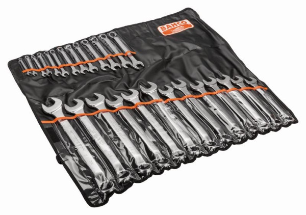 Jeu de clés mixtes Bahco, coudées, 26 pièces, en coffret plastique, 1952M/26T