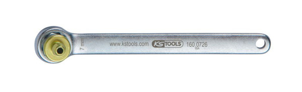 Clé de purge de frein KS Tools, extra courte, 7 mm, verte, 160.0726